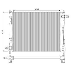 Chladič motora VALEO 735135