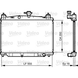 Chladič motora VALEO 735416