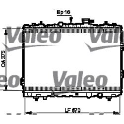 Chladič motora VALEO 735525