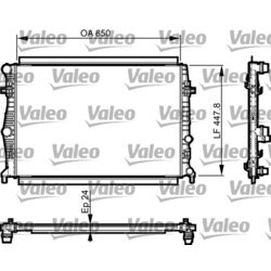 Chladič motora VALEO 735556