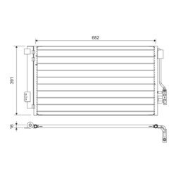 Kondenzátor klimatizácie VALEO 817842