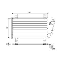 Kondenzátor klimatizácie VALEO 822589