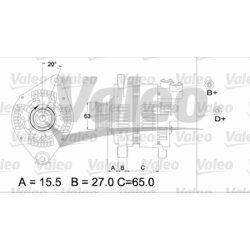 Alternátor VALEO 437164