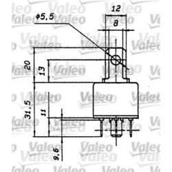 Relé pracovného prúdu VALEO 643608 - obr. 5