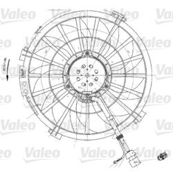 Ventilátor chladenia motora VALEO 698542