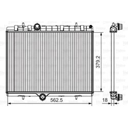 Chladič motora VALEO 701507