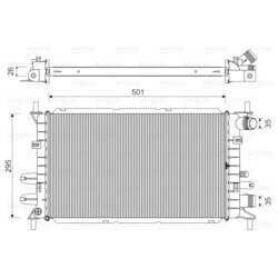 Chladič motora VALEO 730859