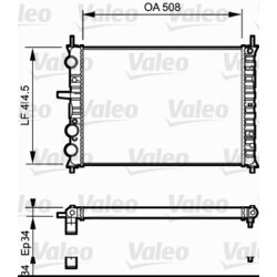 Chladič motora VALEO 731306