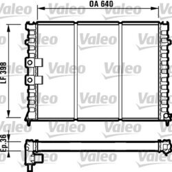 Chladič motora VALEO 731586