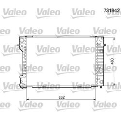 Chladič motora VALEO 731842