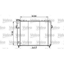 Chladič motora VALEO 732250
