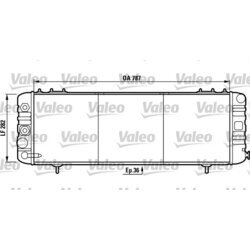 Chladič motora VALEO 732258