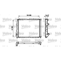 Chladič motora VALEO 732387