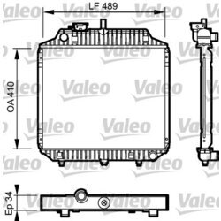 Chladič motora VALEO 732442