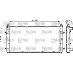 Chladič motora VALEO 732845