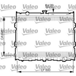 Chladič motora VALEO 734784