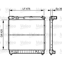 Chladič motora VALEO 734919