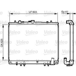 Chladič motora VALEO 735437