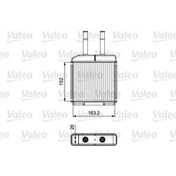 Výmenník tepla vnútorného kúrenia VALEO 811522