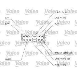 Spínač riadenia VALEO 251314 - obr. 1