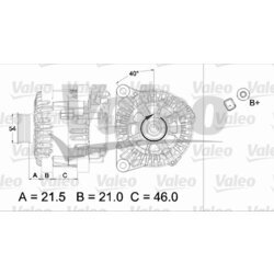 Alternátor VALEO 437457 - obr. 1