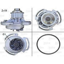 Vodné čerpadlo, chladenie motora VALEO 506240