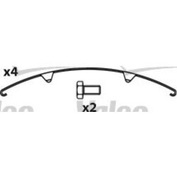 Sada brzdových platničiek kotúčovej brzdy VALEO 541703 - obr. 3