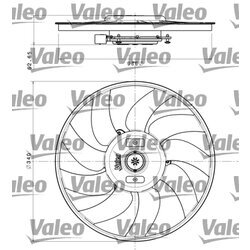 Ventilátor chladenia motora VALEO 696349