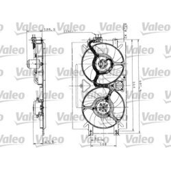 Ventilátor chladenia motora VALEO 698525