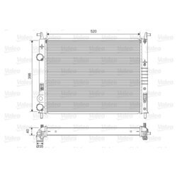 Chladič motora VALEO 701597