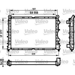 Chladič motora VALEO 731561