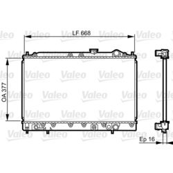 Chladič motora VALEO 731642
