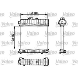 Chladič motora VALEO 731804