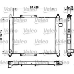 Chladič motora VALEO 731815