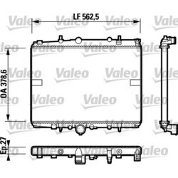 Chladič motora VALEO 732599