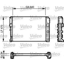 Chladič motora VALEO 732849