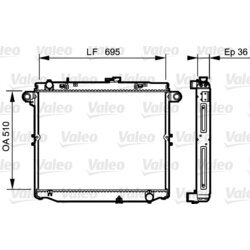 Chladič motora VALEO 734191