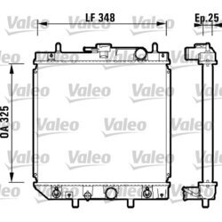 Chladič motora VALEO 734210