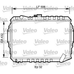 Chladič motora VALEO 735060