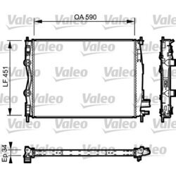 Chladič motora VALEO 735114