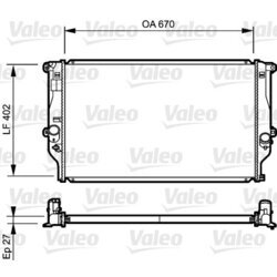 Chladič motora VALEO 735216