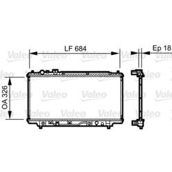 Chladič motora VALEO 735236