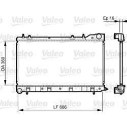 Chladič motora VALEO 735404