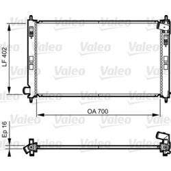 Chladič motora VALEO 735575