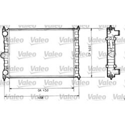 Chladič motora VALEO 816703