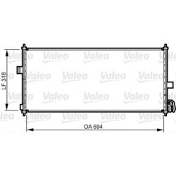 Kondenzátor klimatizácie VALEO 817819