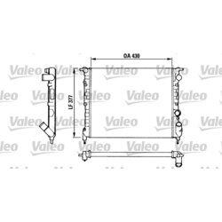 Chladič motora VALEO 883875