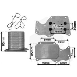 Chladič motorového oleja VAN WEZEL 06013705