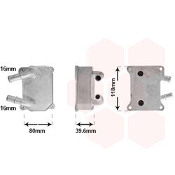 Chladič motorového oleja VAN WEZEL 18013749