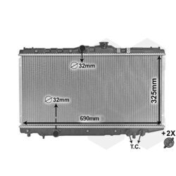 Chladič motora VAN WEZEL 53002117